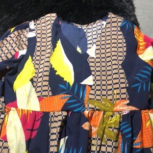 Beautiful colorful dress.